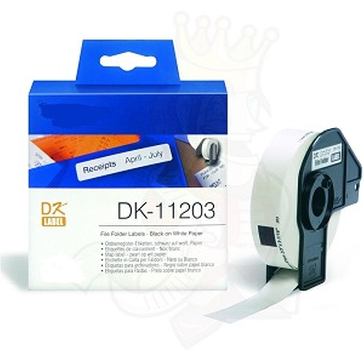 White 17mmX87mm 300psc for Brother P-Tou ch QL1000 1050 1060