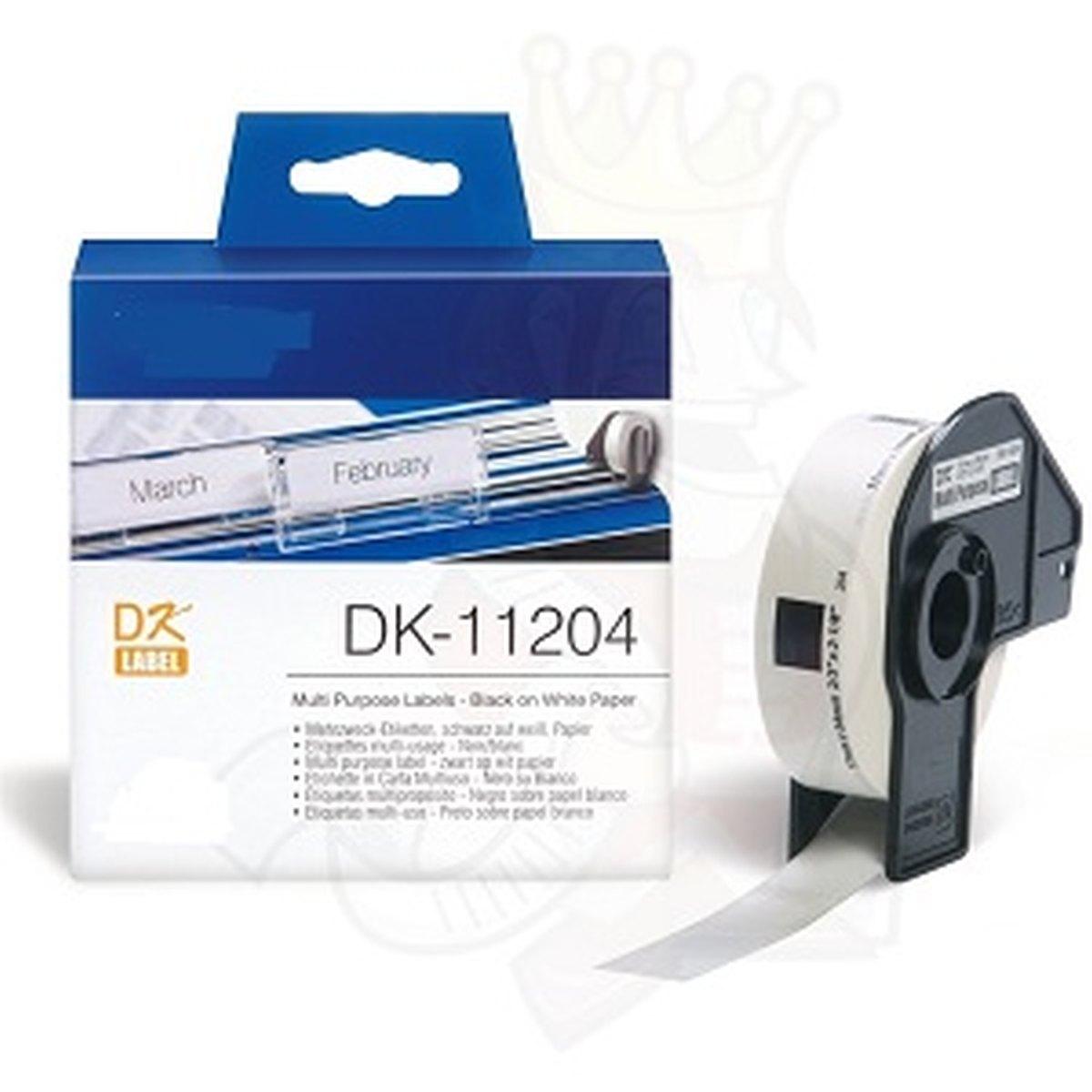 White 17mmX54mm 400psc for Brother P-Tou ch QL1000 1050 1060