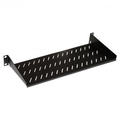 RIPIANO PER ARMADIO 19" 1 UNITA' PROFONDITA' 250 MM. (UNIVERSALE) COLORE NERO