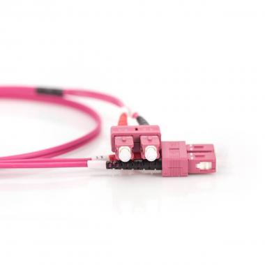 Cavo fibra ottica sc a sc multimode duplex 50/125 mt.10 om4