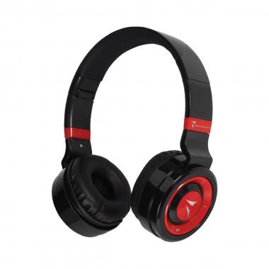 Techmade cuffie senza filo con microfono rosso
