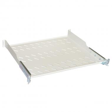 RIPIANO PER ARMADIO 19" 1 UNITA' PROFONDITA' 350 MM. (UNIVERSALE) 4 ATTACCHI (FRONTALE+POSTERIORE) COLORE GRIGIO