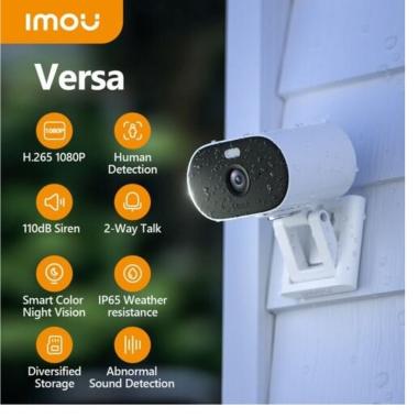 Telecamera imou versa white, ip 65, audio bidirezionale, visione notturna a colori, c22fp