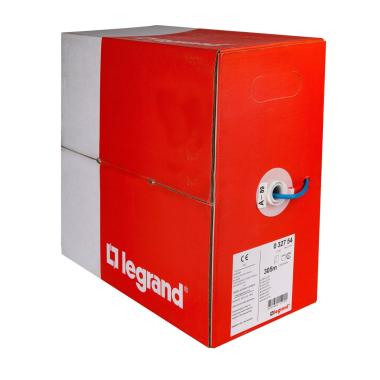 Cavo solido utp per reti categoria 6 in rame, blu, legrand, lg-032754