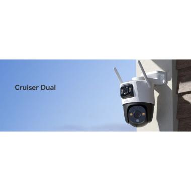 Cruiser dual 10mp telecamera motorizzata da esterno, ipc-s7xp-10m0wed 10mpx, ip66, 3k, wifi doppia ottica