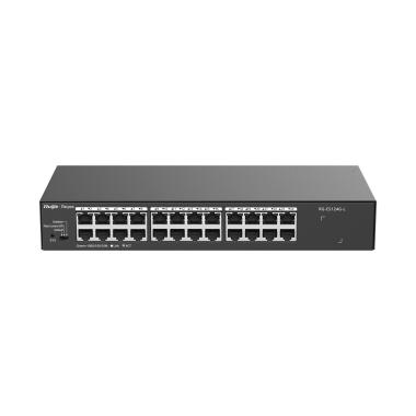 Reyee switch da tavolo, alloggiamento in metallo, montaggio su rack, 24 porte rj45, velocitÀ 10/100/1000 mbps, plug and play, tecnologia a risparmio energetico
