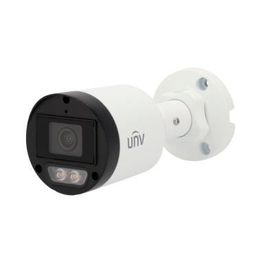 Telecamera bullet 4n1 uniview, 2 mp | ottica 2.8 mm, luce bianca 40 m, colorhunter, ip67, mic, metallo