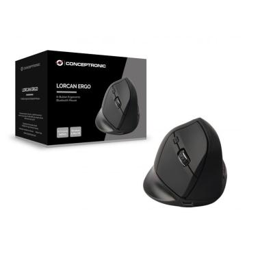 Mouse bluetooth ergonomico a 6 pulsanti, batteria ricaricabile, lorcan03b