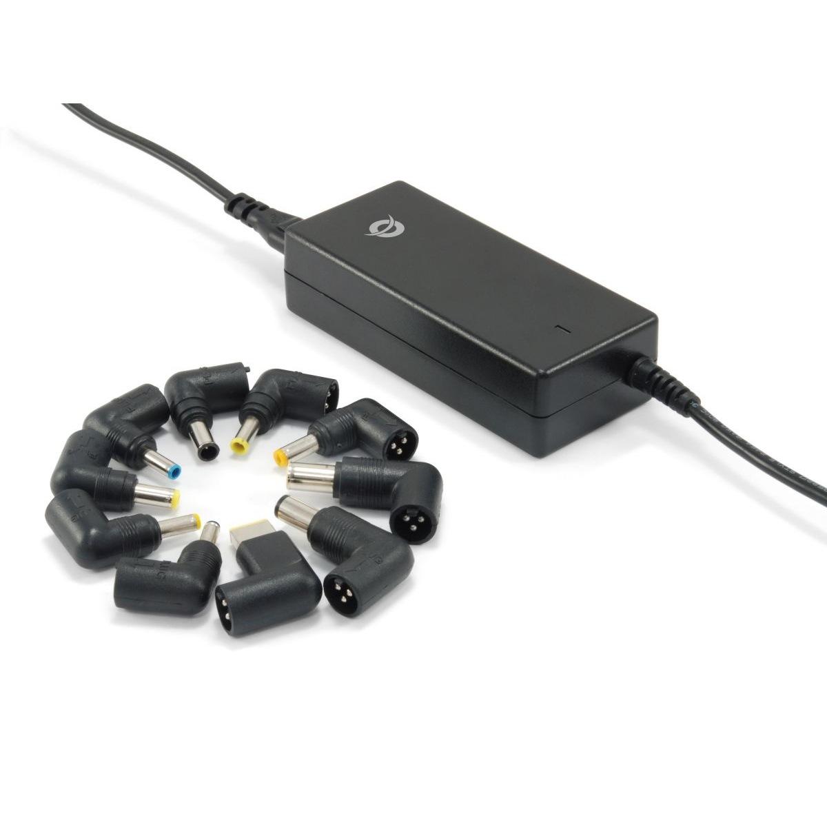 Alimentatore universale notebook multi-voltaggio 65w 10 tips, conceptronic cnb65