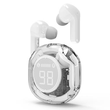 Gembird auricolari in-ear tws trasparenti, bianchi, twst-01