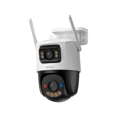 Imou cruiser dual 2, 6mp  telecamera doppia ottica da esterno motorizzata da 6mp con luci dissuasore blu e rosse.