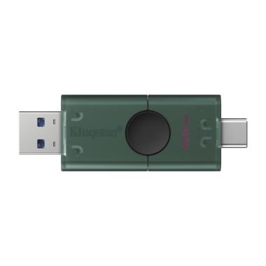 Pen drive 128 gb kingston con doppio cappuccio mobile usb-a/c