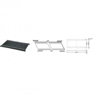 Ripiano allungabile per armadi rack fino a 1000 mm colore nero