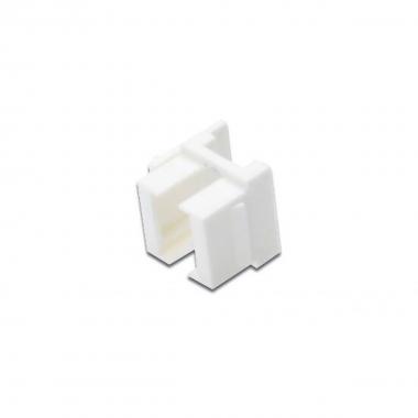 Adattatore colore bianco per pannelli patch vuoti o prese lc