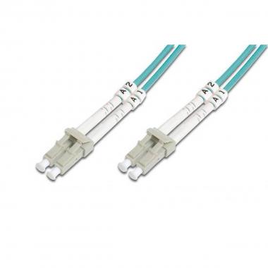 Cavo fibra ottica lc a lc multimode duplex 50/125 mt.5 om3