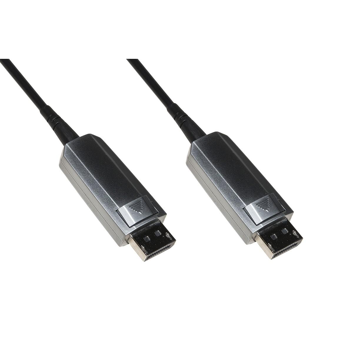 Cavo fibra ottica attivo aoc displayport 1.4 8k@60hz mt 50