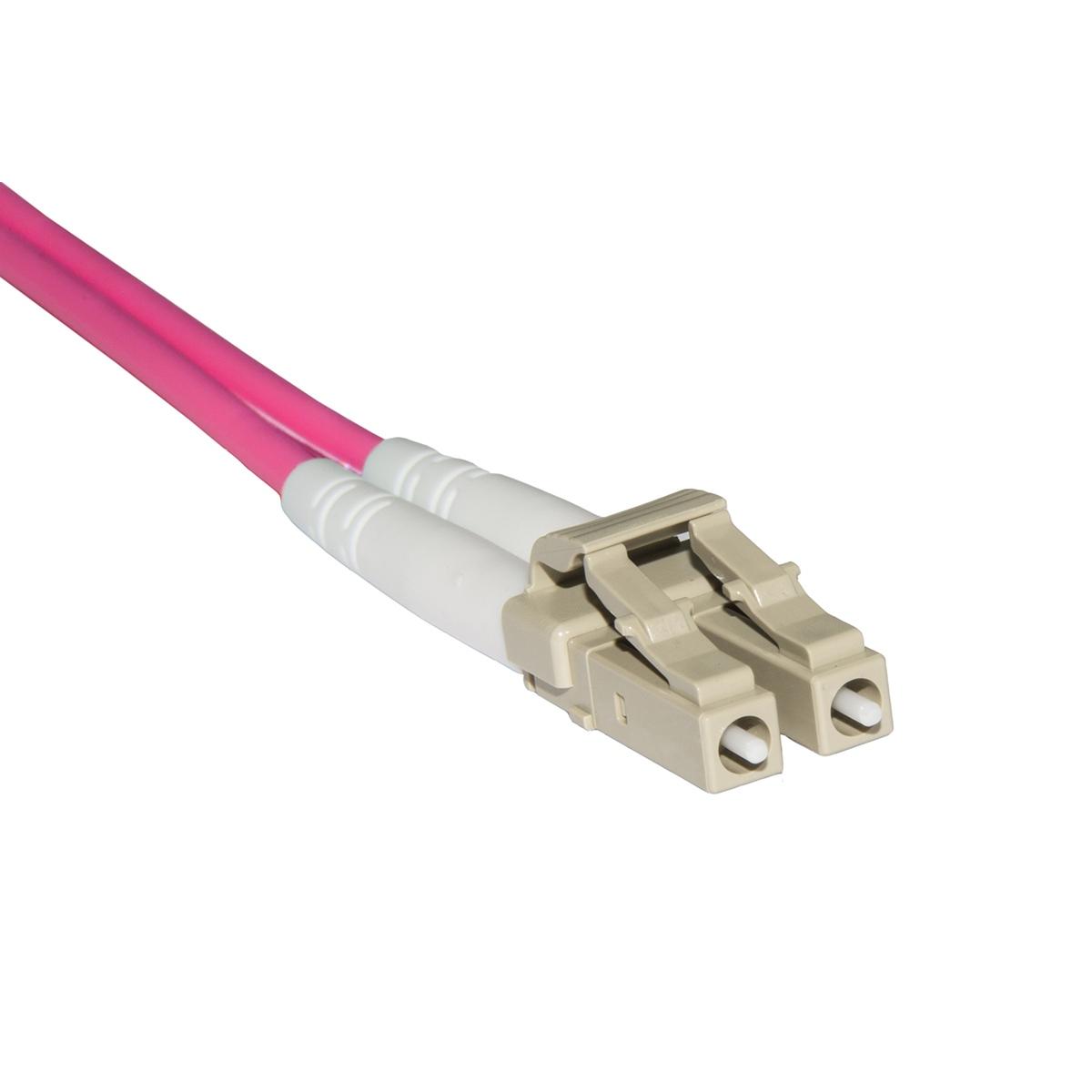 Cavo fibra ottica lc a sc multimode duplex om4 50/125 mt.3