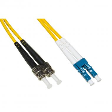 Cavo fibra ottica lc a st singlemode duplex upc mt.2