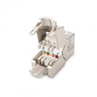 Inserto jack schermato rj45 categoria 6 toolfree