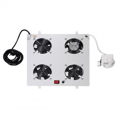Kit 4 ventole con termostato colore grigio chiaro per armadi linea professionale