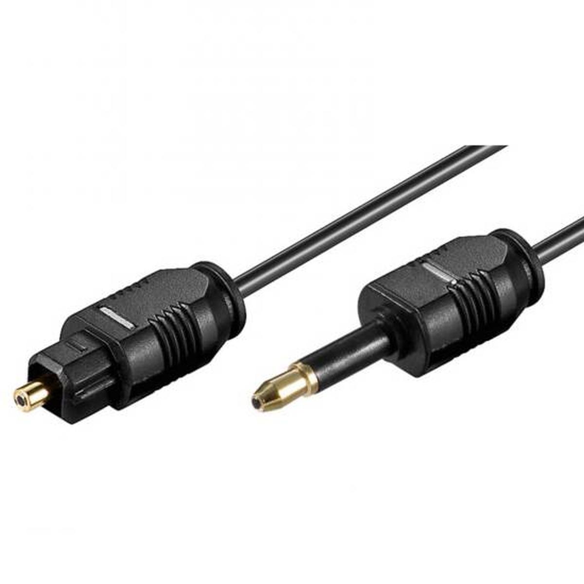 Cavo toslink - mini plug 3,5mm. mt 2