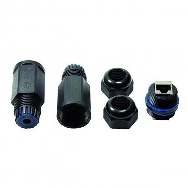 Adattatore femmina/femmina ip67 waterproof da esterno categoria 6