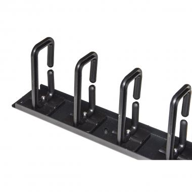 Coppia passacavi verticali 1u cm altezza 86,5 nero