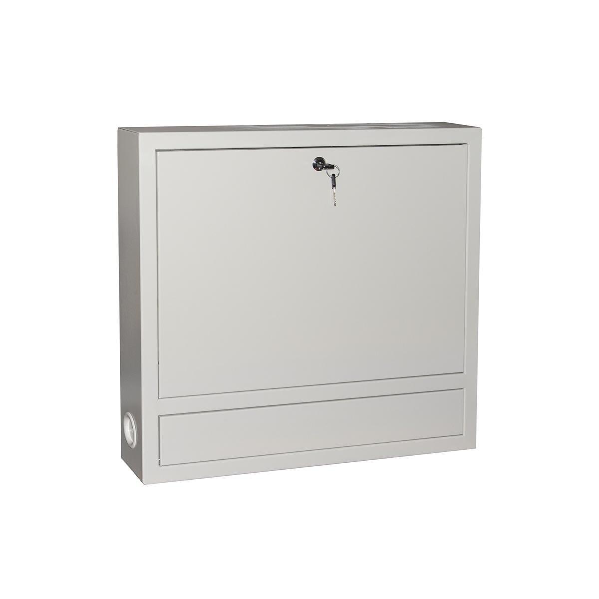 Armadio a muro per laptop con chiusura a chiave colore grigio