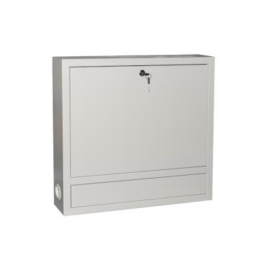 Armadio a muro per laptop con chiusura a chiave colore grigio