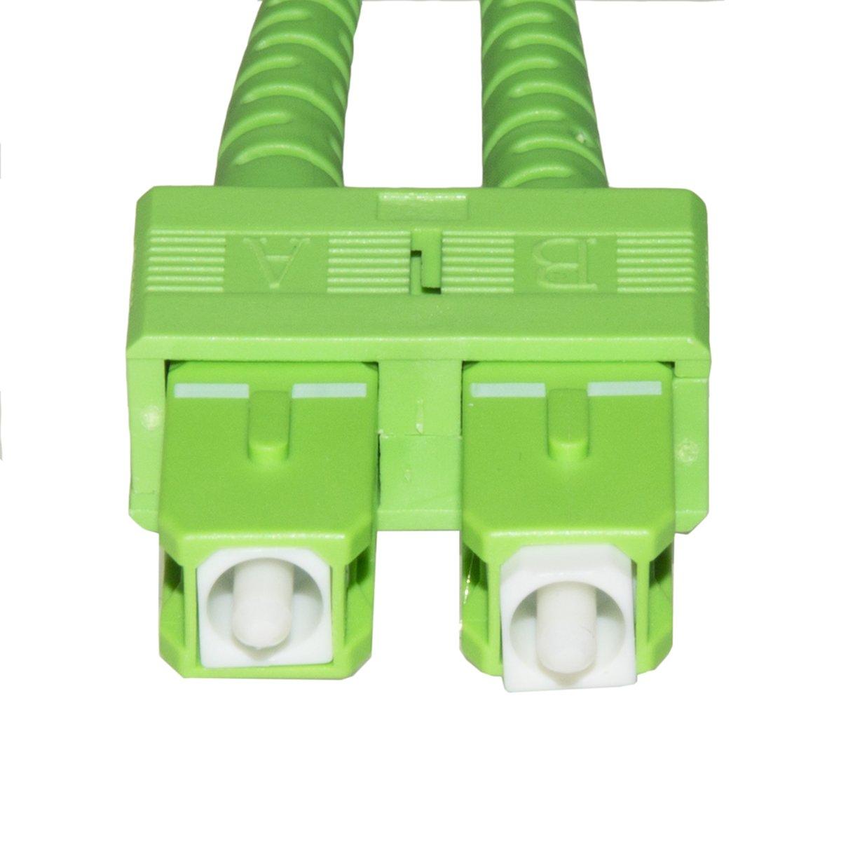 Cavo fibra ottica sc apc a lc upc singlemode duplex  mt.2