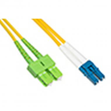 Cavo fibra ottica sc apc a lc upc singlemode duplex  mt.2