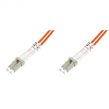 Cavo fibra ottica lc a lc multimode duplex 50/125 mt.5