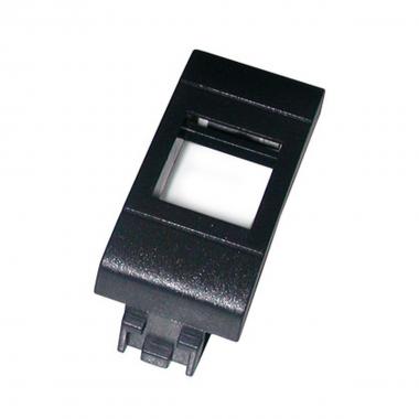 Adattatore portafrutto ticino living international nero