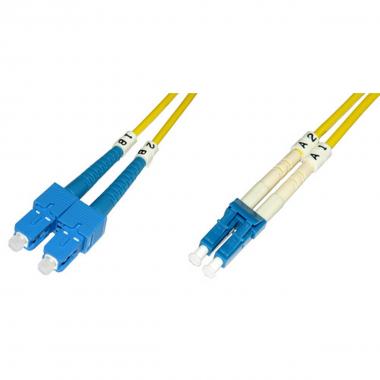 Cavo fibra ottica lc a sc monomode duplex 9/125 mt.10